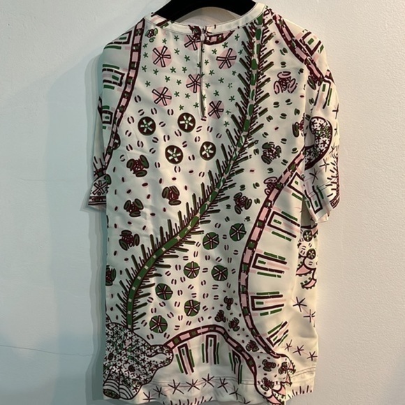 NWT Valentino Short Sleeve Safari Keyhole cutout Top Size 6 - Picture 6 of 12